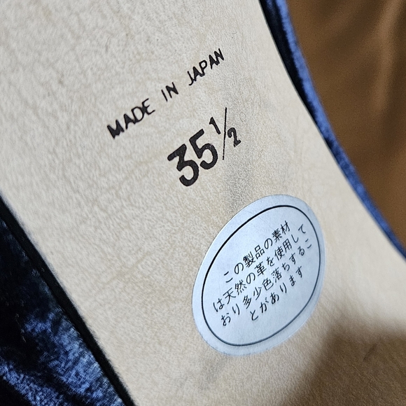 Women's Givenchy Blue Velvet Pump Heels Size 6 US - Picture 11 of 12